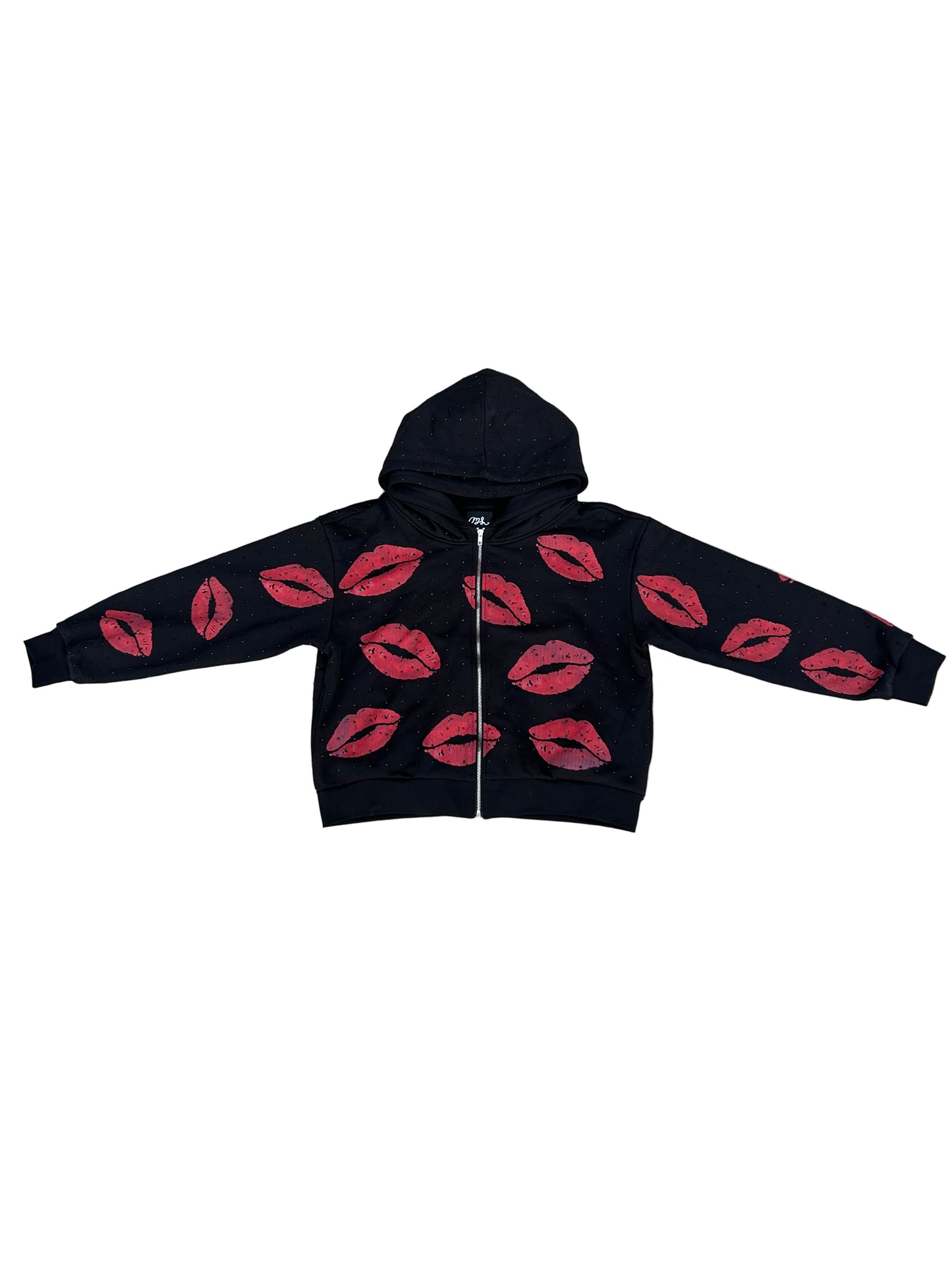 “Luv Letters” Rhinestone Zip Up