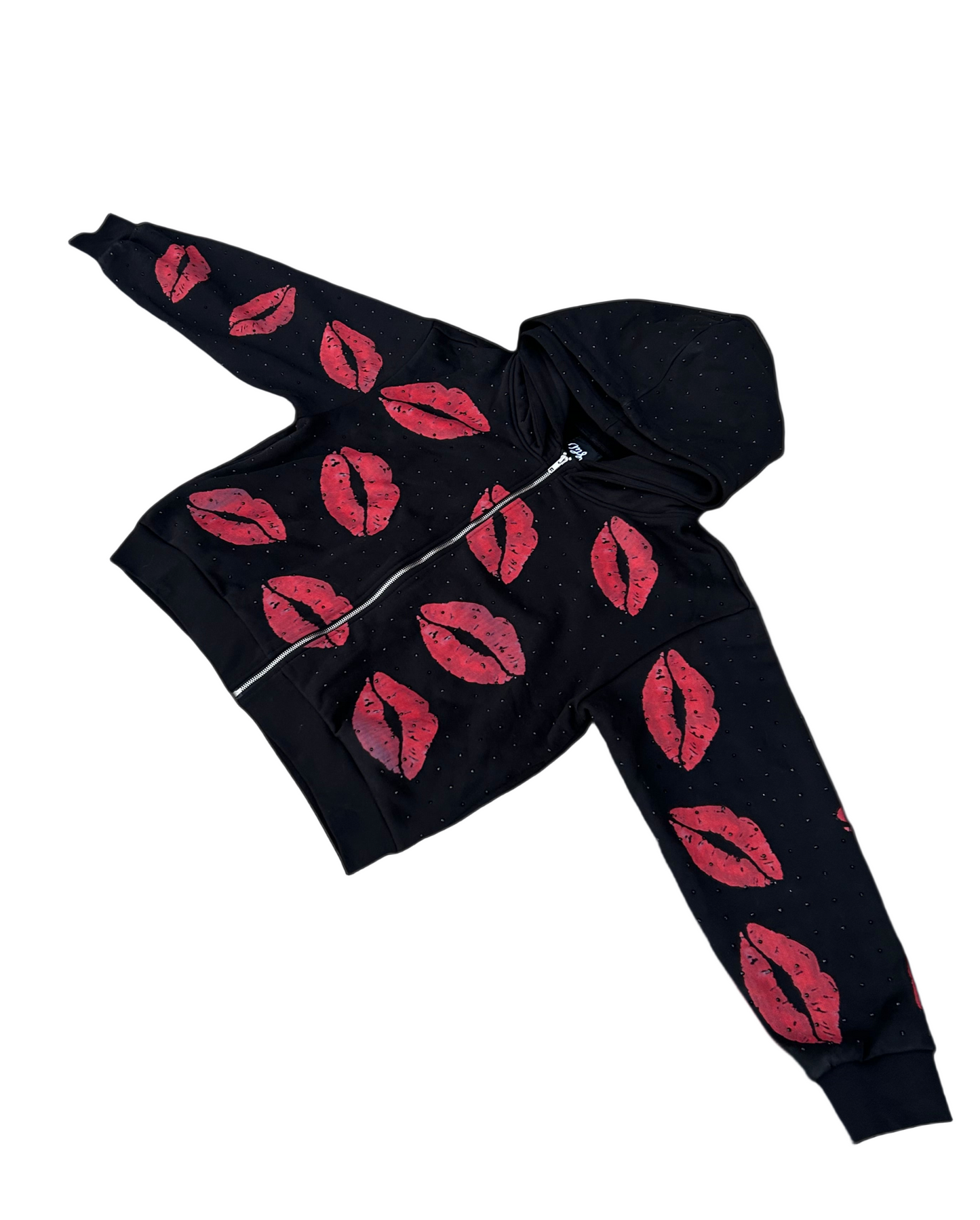 “Luv Letters” Rhinestone Zip Up