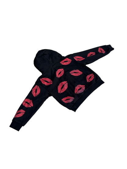 “Luv Letters” Rhinestone Zip Up